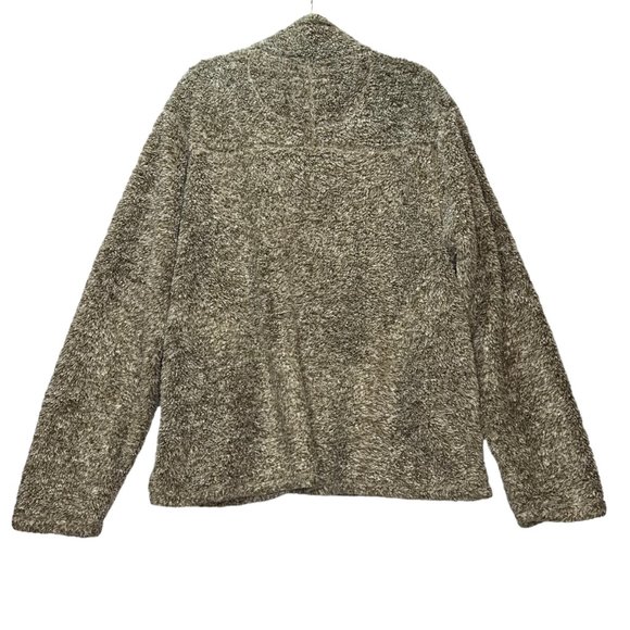 Alpine Sherpa Jacket Mens Members Mark Sweater 2XL Putty Brown Pullover 1/4 Zip - Picture 5 of 8